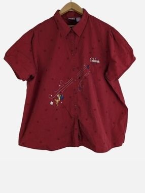 Vintage 90s Disney Tigger Celebrate Embroidered Button Up Shirt Plus 26W